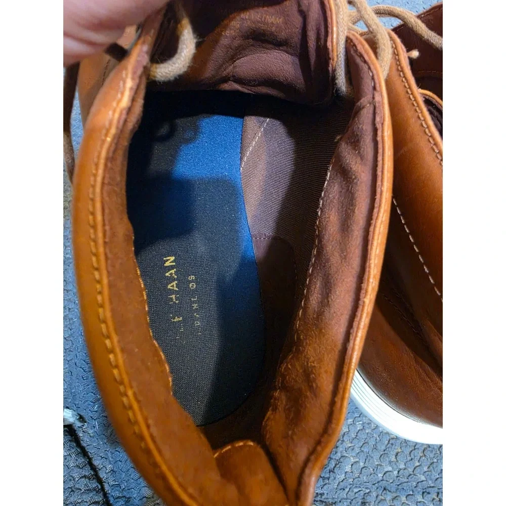 Cole Haan Grand Crosscourt Chukka Tan Leather Mens Boots 13M C29589